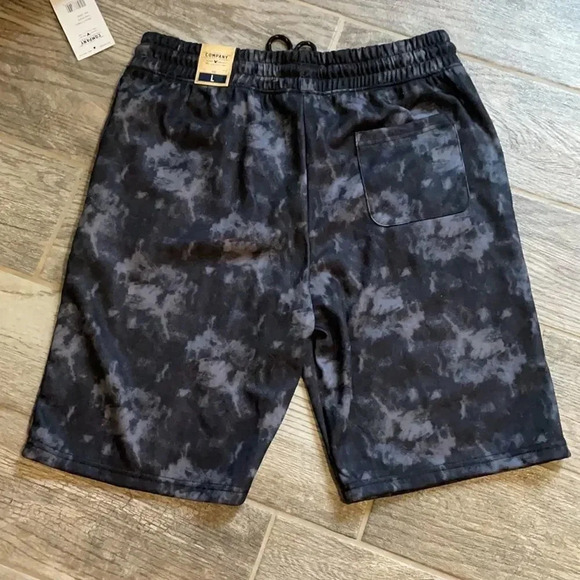 Company 81 tie dye sweat shorts Black navy and gray Men’s size L - Picture 6 of 6